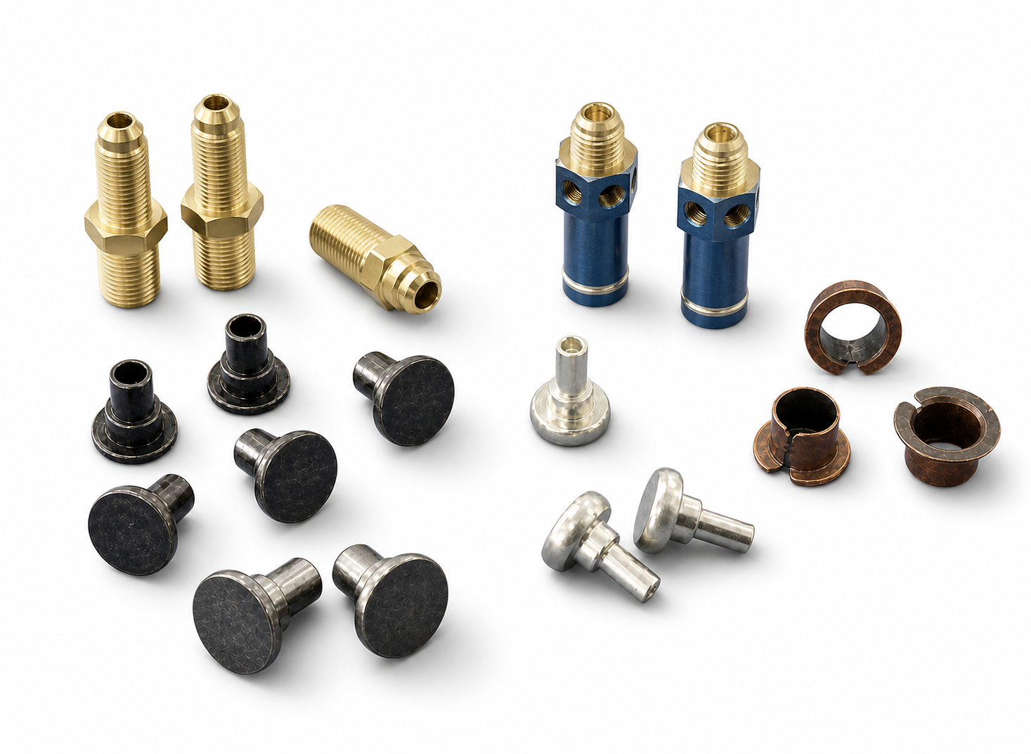 Copper and aluminum machined fittings 01
